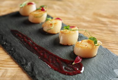 lezzetli tarak ile plaka