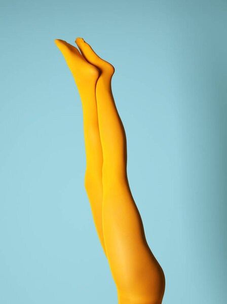 young woman in tights 