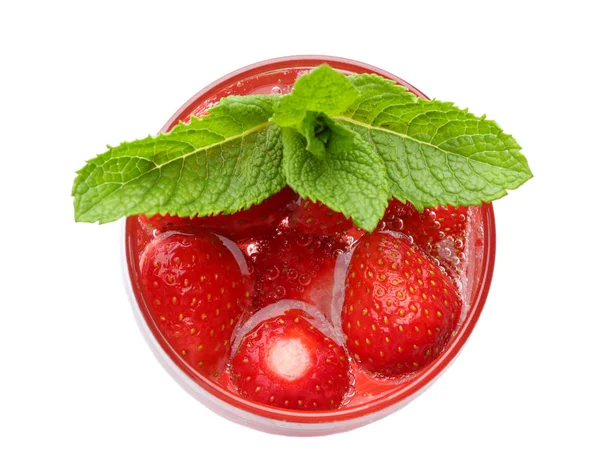 Tasty strawberry lemonade — Stock Photo, Image