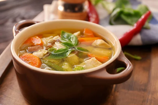 Deliciosa sopa de pavo — Foto de Stock