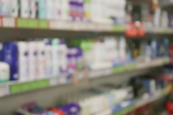 Assortment of deodorants in shop, blurred background — Stock Photo, Image