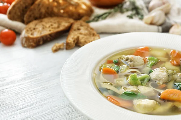 Sup kalkun yang lezat — Stok Foto