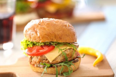 Lezzetli hindi burger