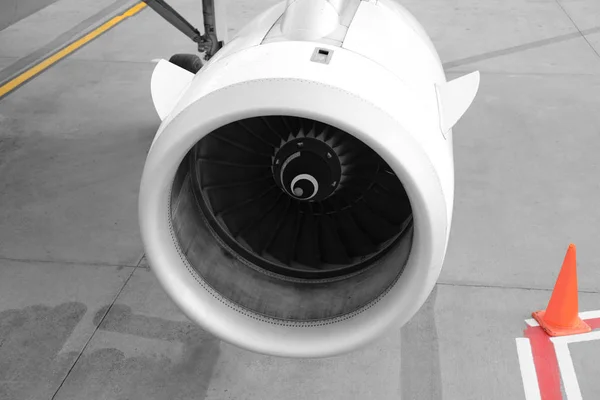 Реактивний двигун літака — стокове фото