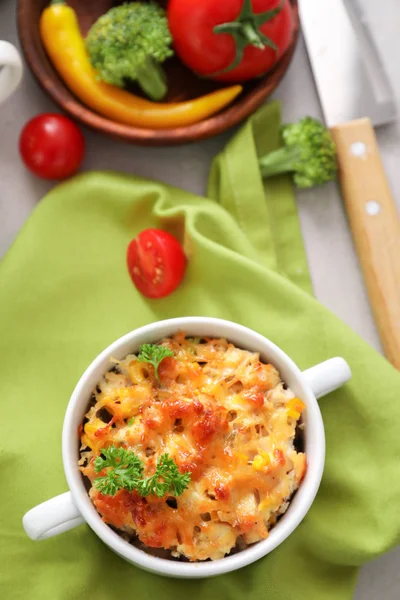 Delicious turkey casserole — Stock Photo, Image