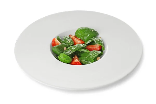 Salát s listovým špenátem — Stock fotografie