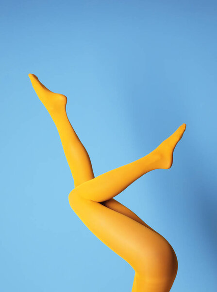 young woman in tights 