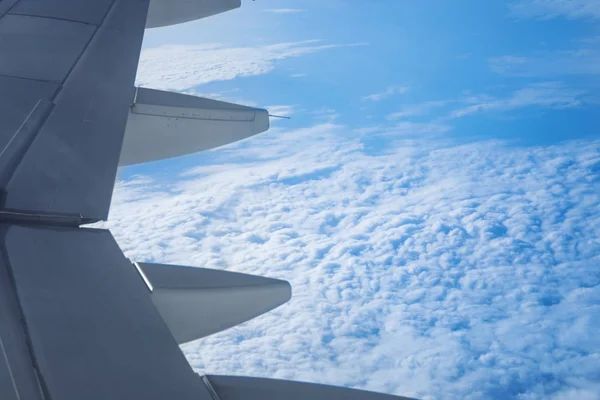 Kilátás a légi jármű ablakából — Stock Fotó