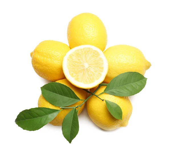 Composición de deliciosos limones —  Fotos de Stock