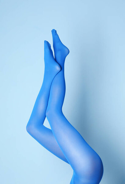 Legs of beautiful young woman