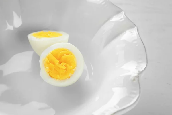 sliced hard boiled egg