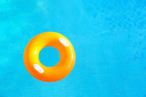Colorful rubber ring floating
