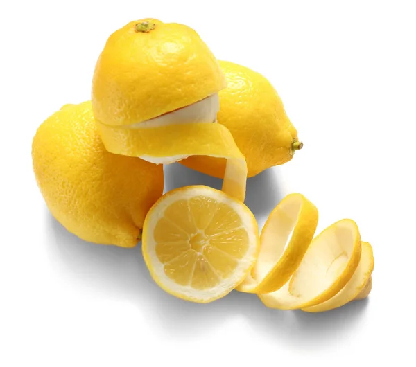 Composition with lemons and twist — Stock Photo, Image