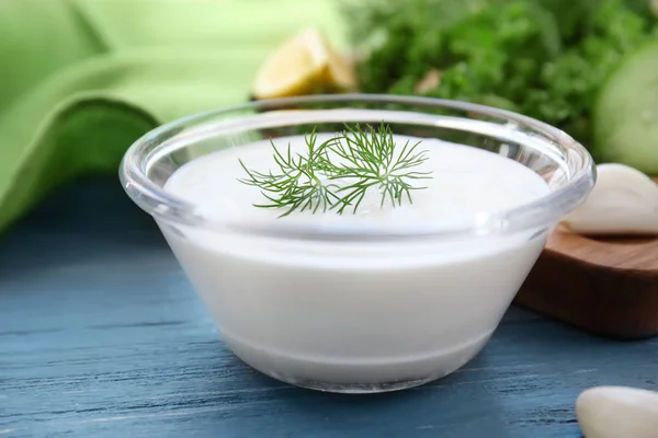 Jogurt pyszny sos — Zdjęcie stockowe