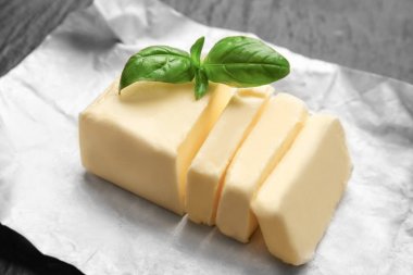 Unwrapped dilimlenmiş tereyağı 