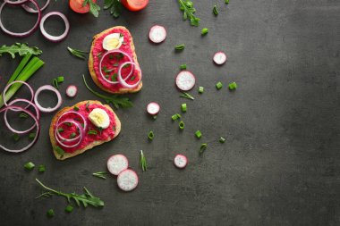 Lezzetli baharatlı tost