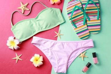 Renk arka plan üzerinde güzel Mayo ile kompozisyon