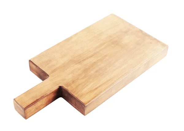 Placa de madeira no branco — Fotografia de Stock