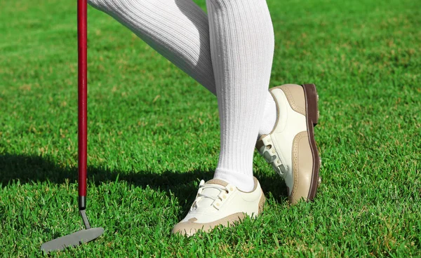 Vrouwelijke golfspeler — Stockfoto
