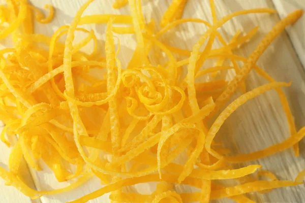 Fresh lemon zest — Stock Photo, Image