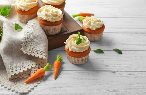 Deliziosi muffin alla carota — Foto Stock
