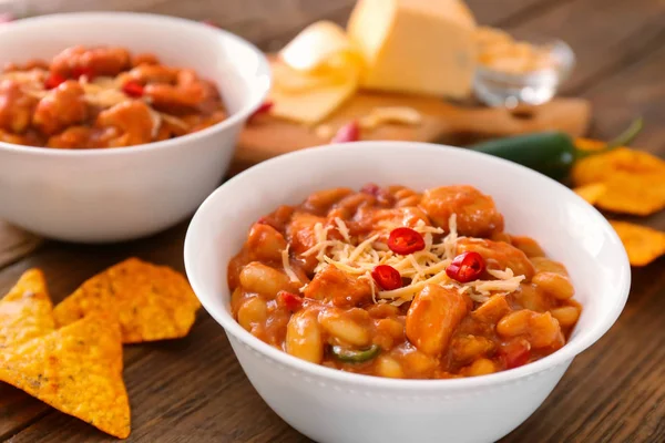 Delicious turkey chili — Stock Photo, Image