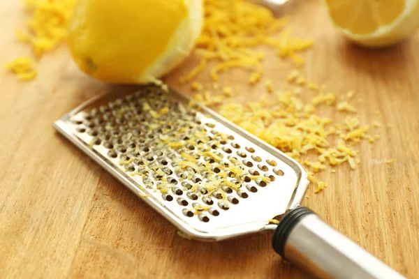 Fresh lemon zest — Stock Photo, Image