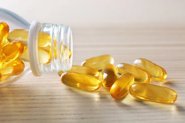 Fish oil capsules — Stock Photo, Image