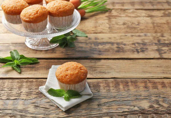 Lezzetli havuç muffins — Stok fotoğraf