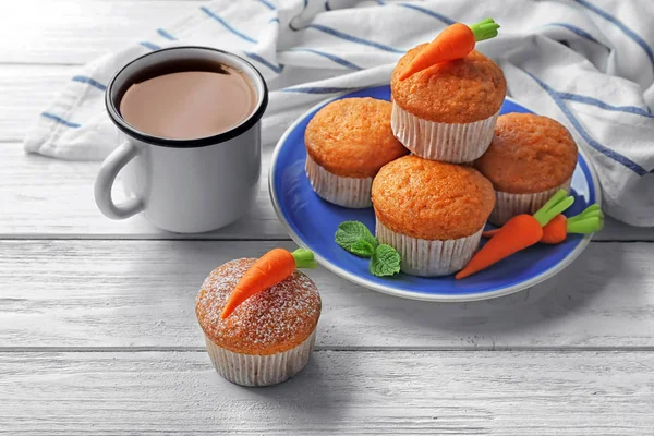 Finom sárgarépa Muffin — Stock Fotó