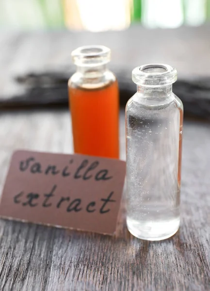 Ingredients for homemade vanilla extract