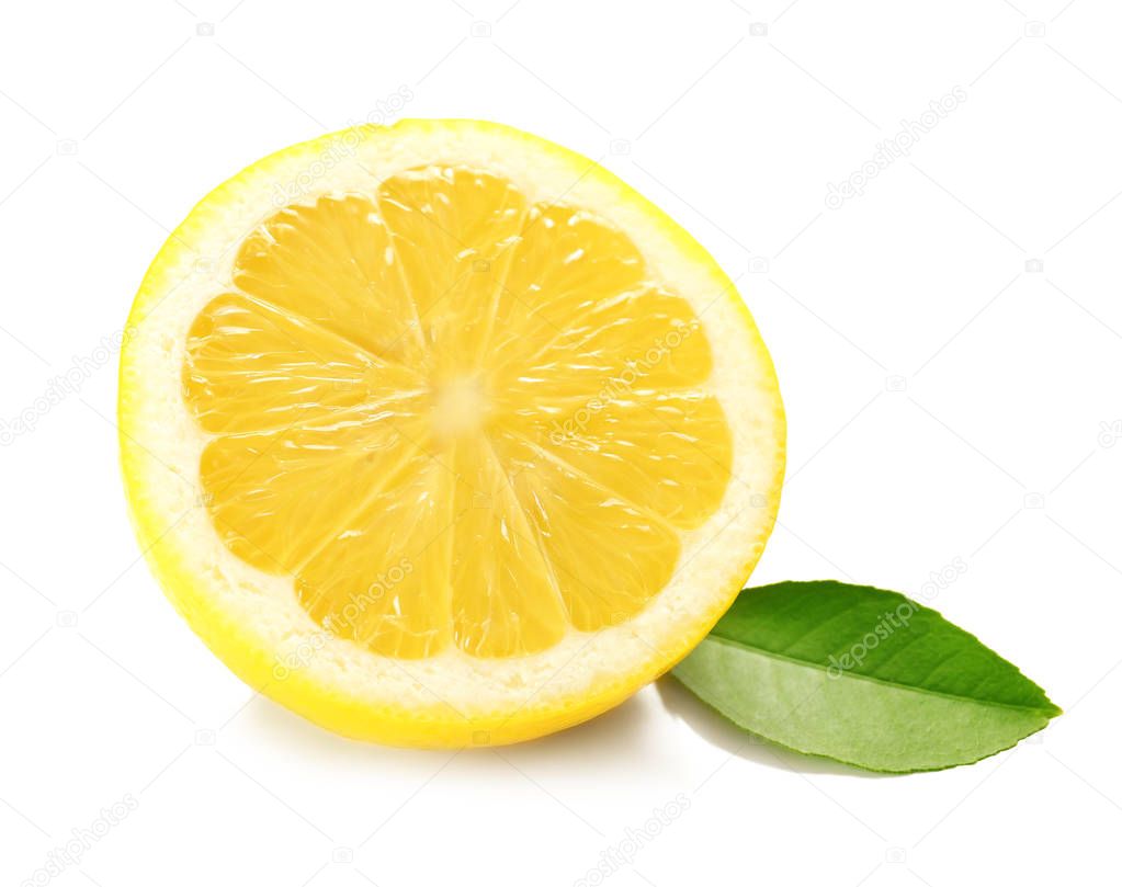 Half of fresh lemon