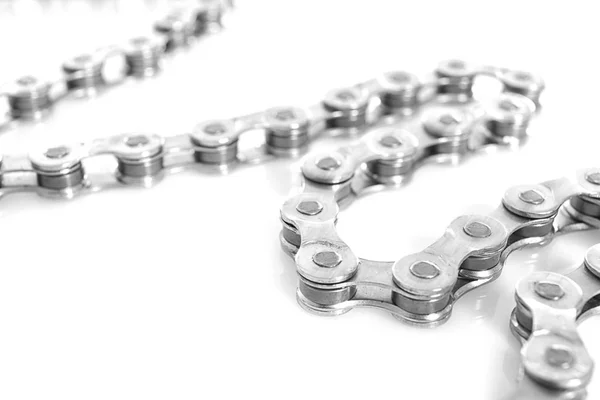Bicycle chain on white background — Stock Photo, Image