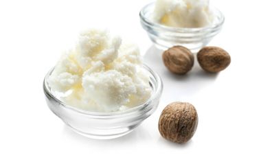 Shea yağı kase ve fındık   