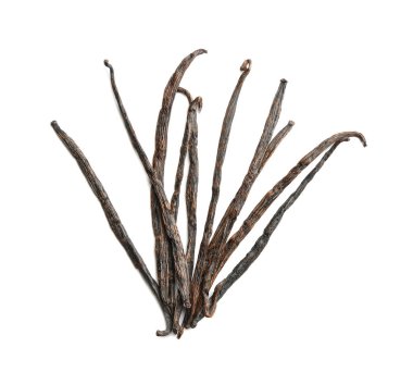 Beyaz üzerine vanilya pods  