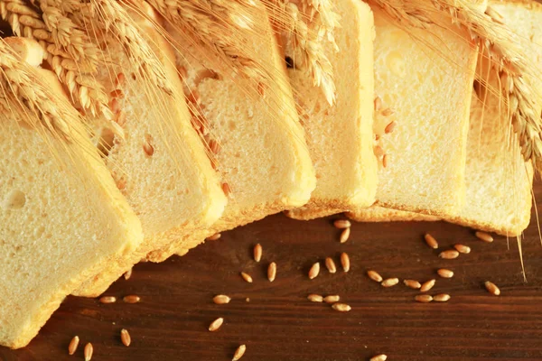 Delizioso pane a fette — Foto Stock