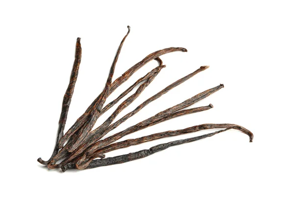 Vanilla pods on white — Stock Photo, Image