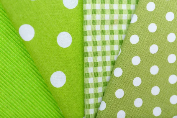 Conjunto de textiles verdes —  Fotos de Stock