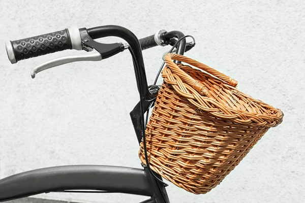 Bicycle with wicker basket