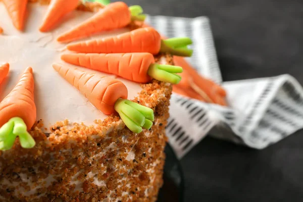 Вкусный морковный пирог — стоковое фото