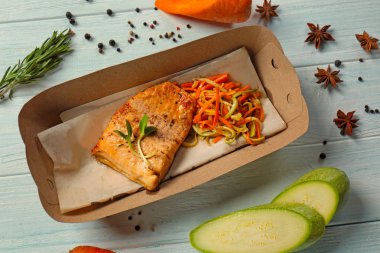 Lezzetli balık karton kutu 