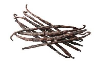 Beyaz üzerine vanilya pods  