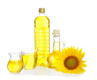 Pişirme yağı ve ayçiçeği ile kompozisyon 