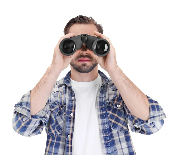 Dürbün ile yakışıklı genç 