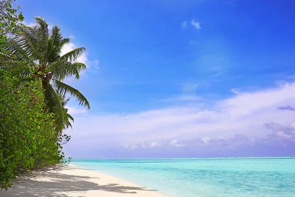 Schöner Sandstrand am Meer — Stockfoto