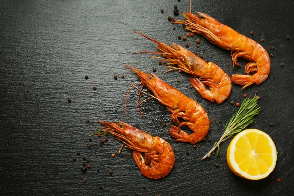 Delicious royal shrimps — Stock Photo, Image