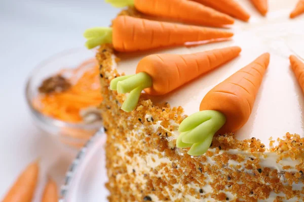 Leckerer Karottenkuchen — Stockfoto