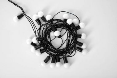 beyaz Noel ışıkları  