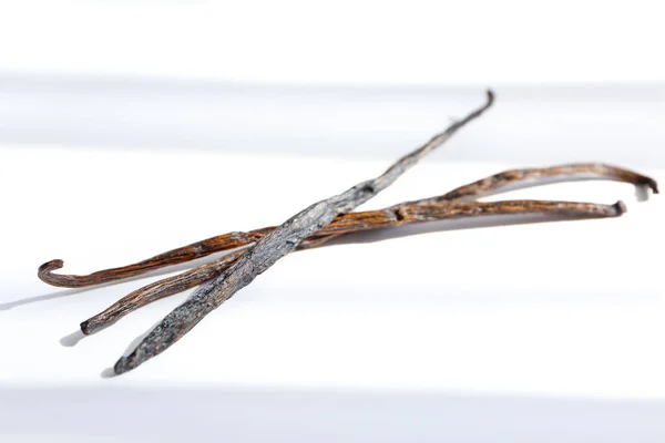 Vanilla pods on white — Stock Photo, Image