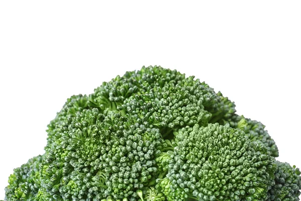 Färsk broccoli på vit — Stockfoto